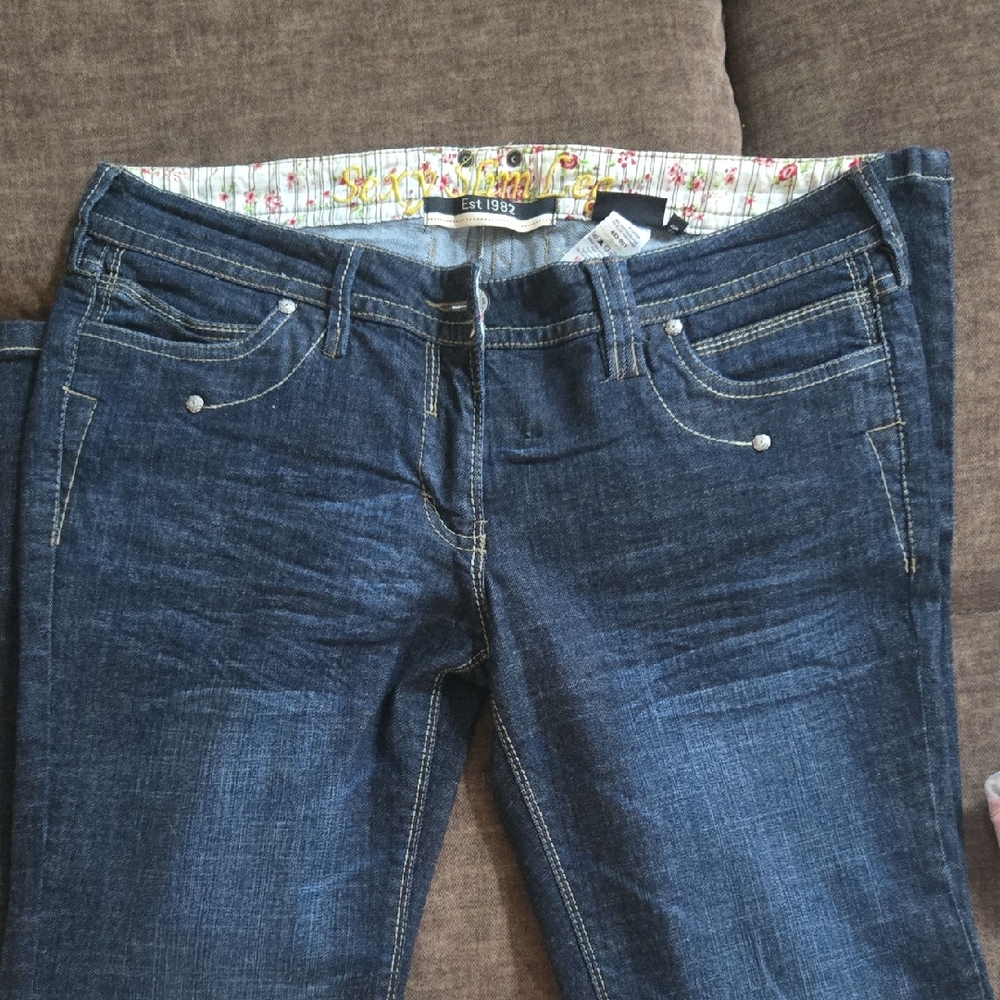 Next Indigo Straight Leg Jeans